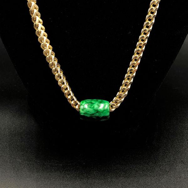 21ct Fine Burmese Jadeite Barrel Pendant