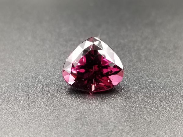 6.625ct Pudgy Pear Shape Raspberry Purple Red Rhodolite Garnet From Kenya