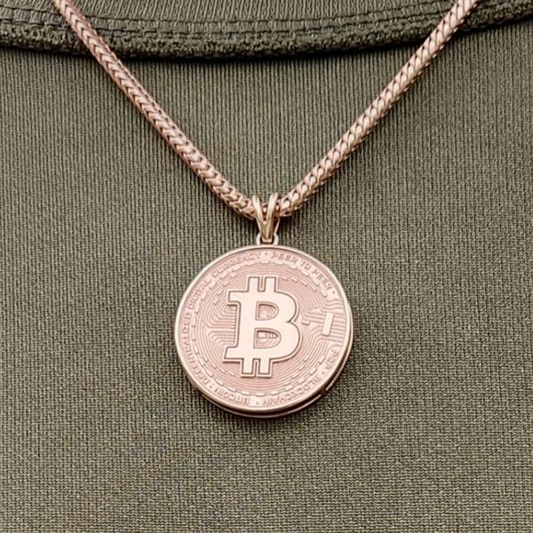 BTC Crypto Coin Pendant