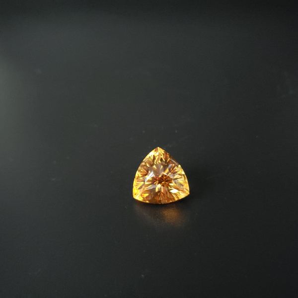 Citrine 15.36ct Trillion custom cut by Mark Gronlund