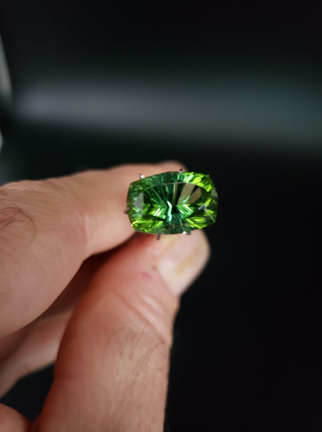 Green Tourmaline 8.44ct Cut by Mark Gronlund