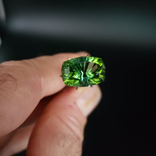 Green Tourmaline 8.44ct Cut by Mark Gronlund