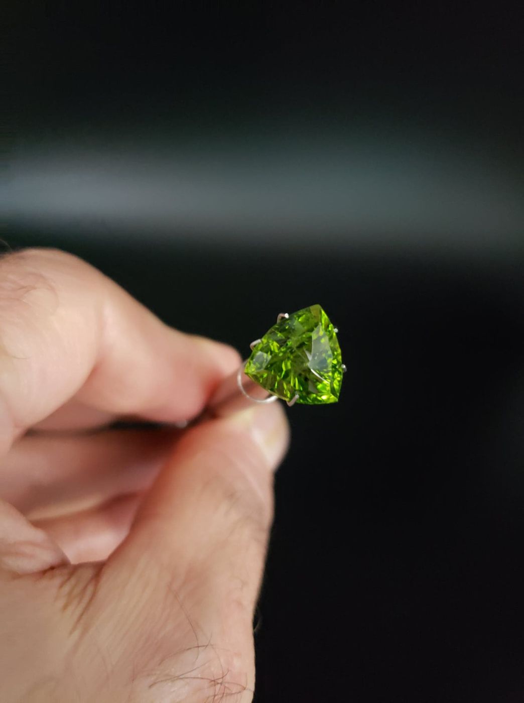 Peridot 8.59ct Fancy Cut by Mark Gronlund
