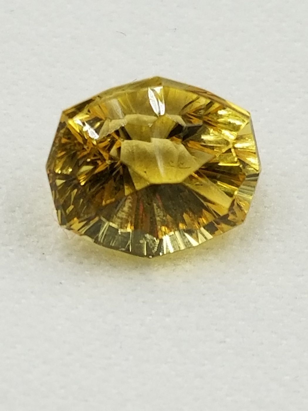 Yellow Beryl 2.50ct Fancy Cushion Concave Starburst Cut By Mark Gronlund