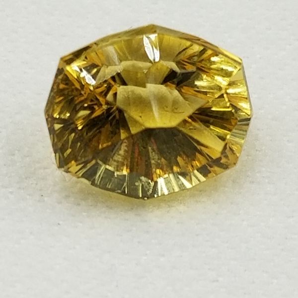 Yellow Beryl 2.50ct Fancy Cushion Concave Starburst Cut By Mark Gronlund
