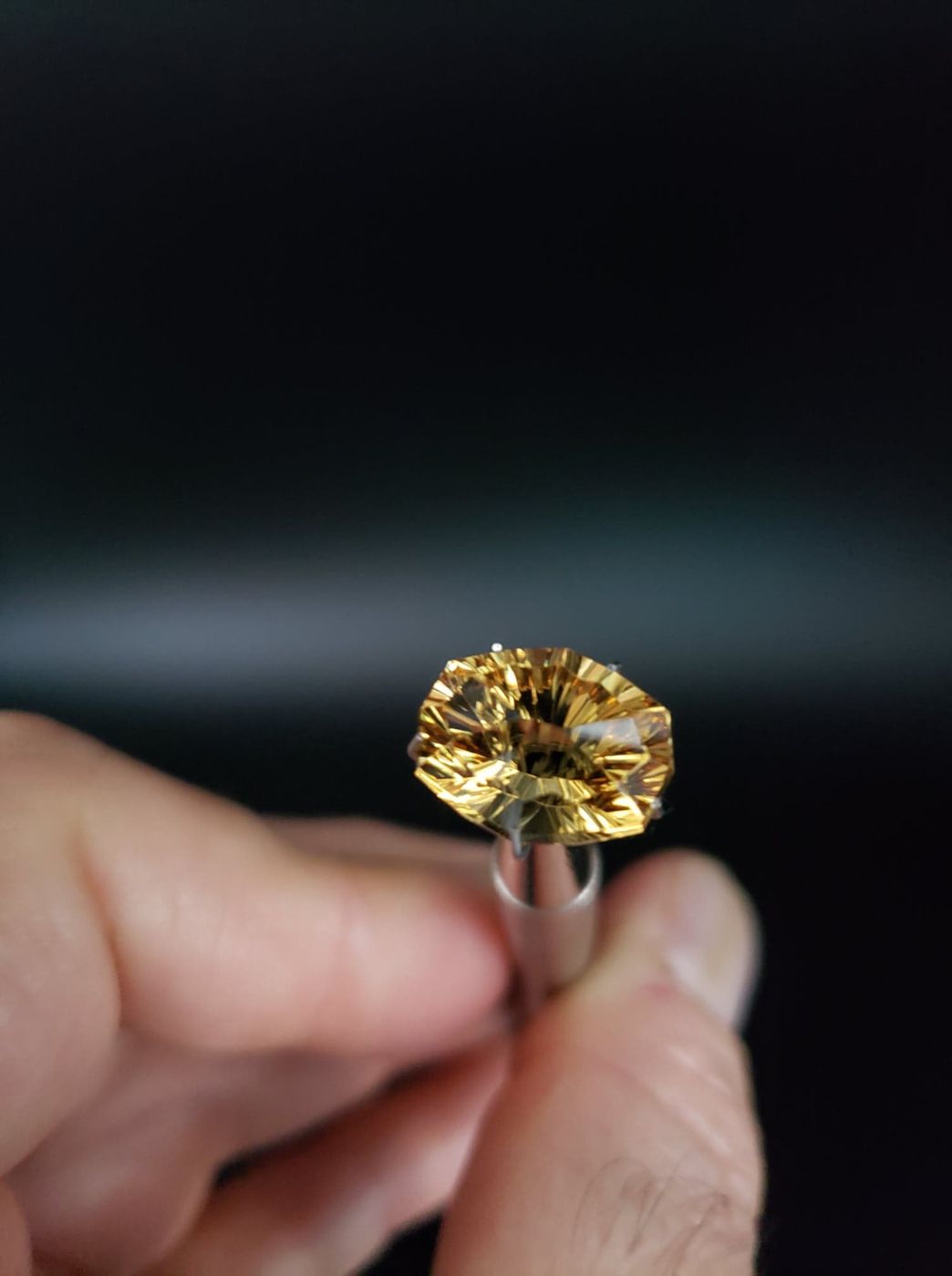 Yellow Beryl 7.05ct cut by Mark Gronlund