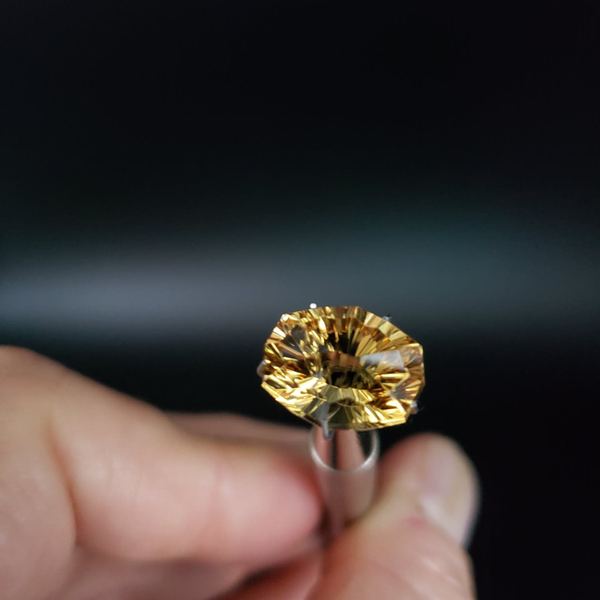 Yellow Beryl 7.05ct cut by Mark Gronlund