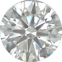 The actual 13.66 carat lab-grown diamond